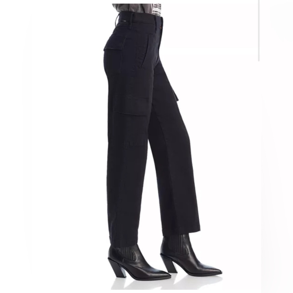 Mother The Rambler Cargo Ankle In Not Guilty Black Size 29 Nwt